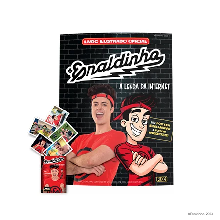 KIT-ÁLBUM-DO-ENALDINHO-+-50-FIGURINHAS