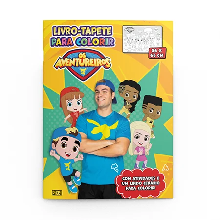 Livro-tapete-de-colorir-Os-Aventureiros